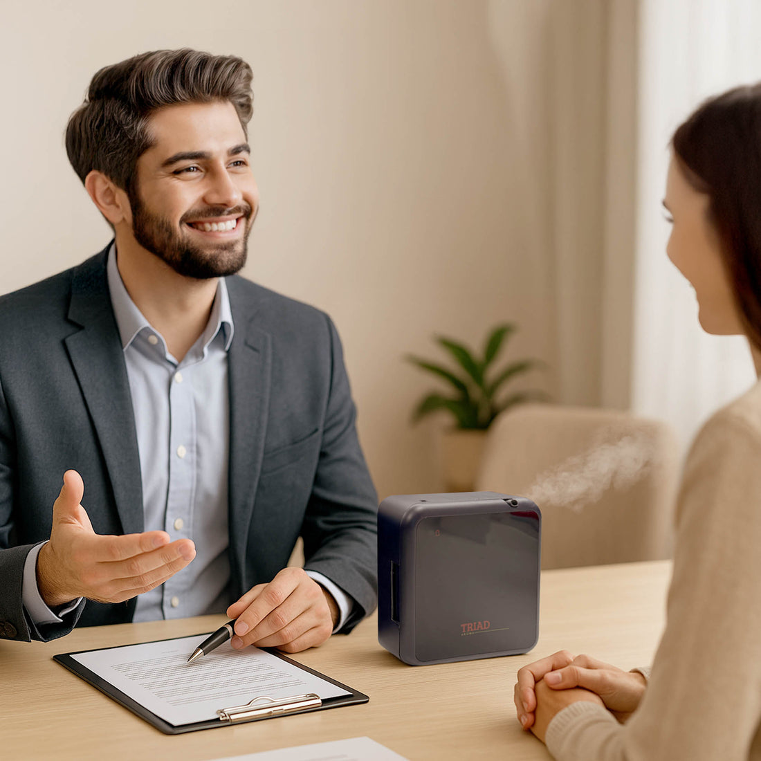 Triad aroma diffusori elettrici professionali per ambienti con oli essenziali per business e attività