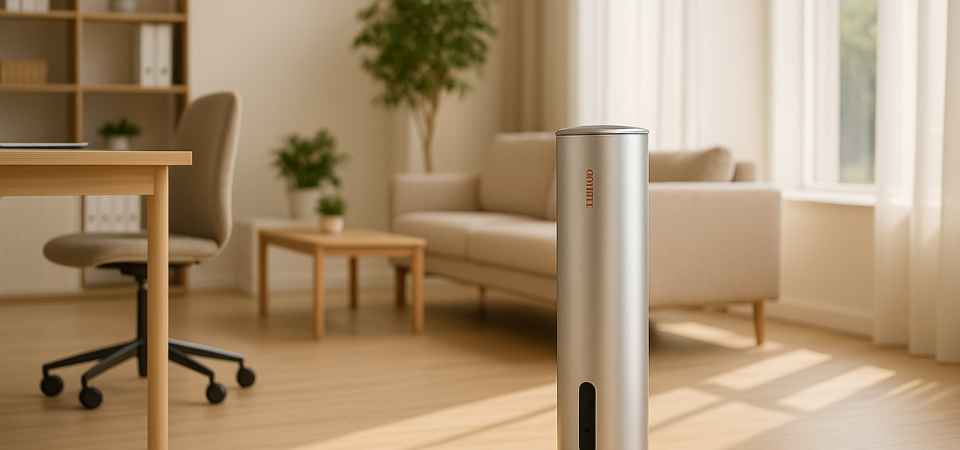 Triad Aroma diffusore elettrico per ambienti con oli essenziali Silver adatto ad ambienti business