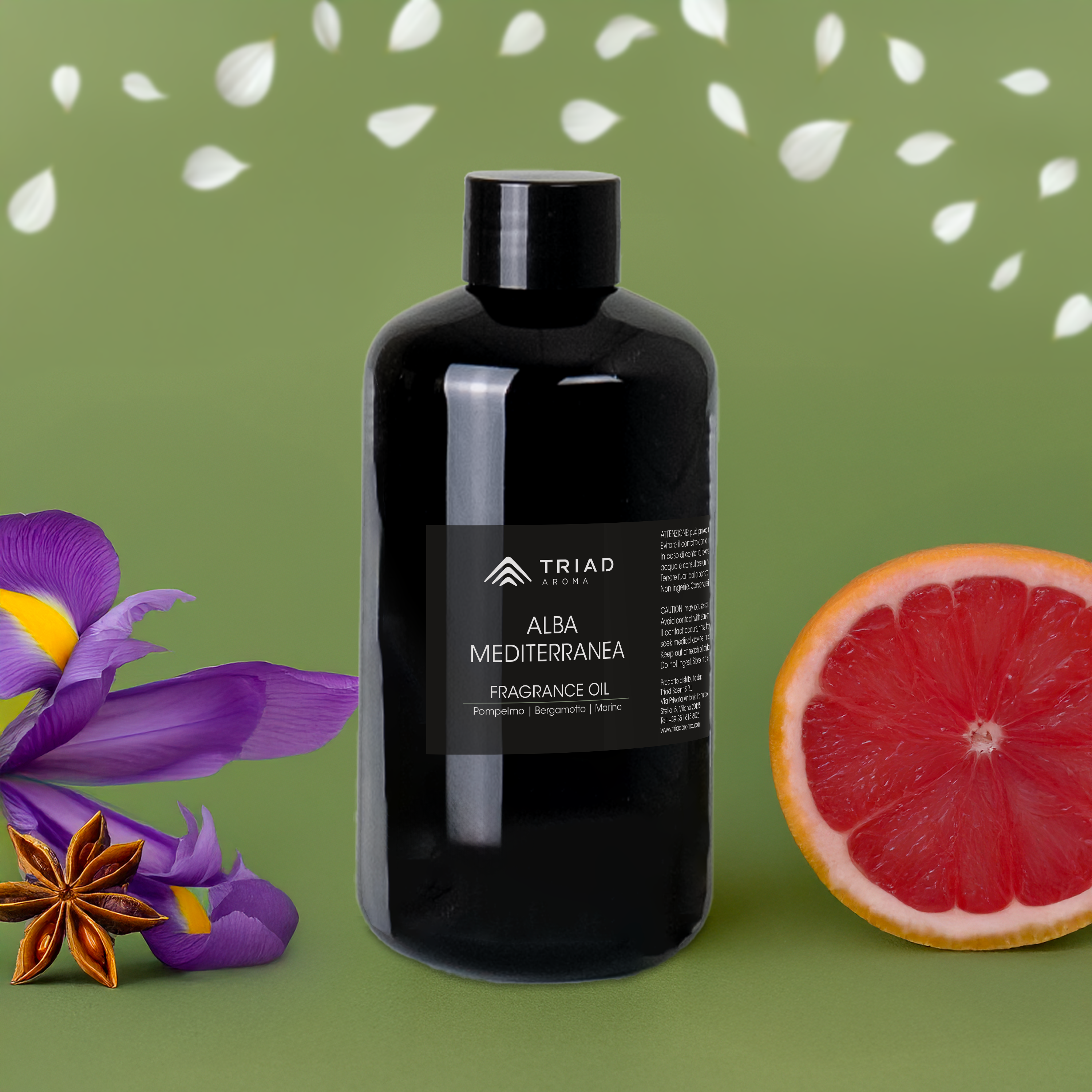 Triad Aroma Alba Mediterranea ricarica fragranza per ambienti 250ml con pompelmo, marino diffusori elettrici per ambienti