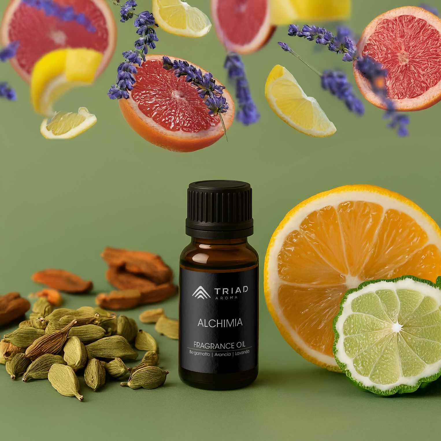 Triad Aroma Alchimia ricarica olio profumato 20ml con cardamomo, lavanda oli profumati per diffusori elettrici per ambienti