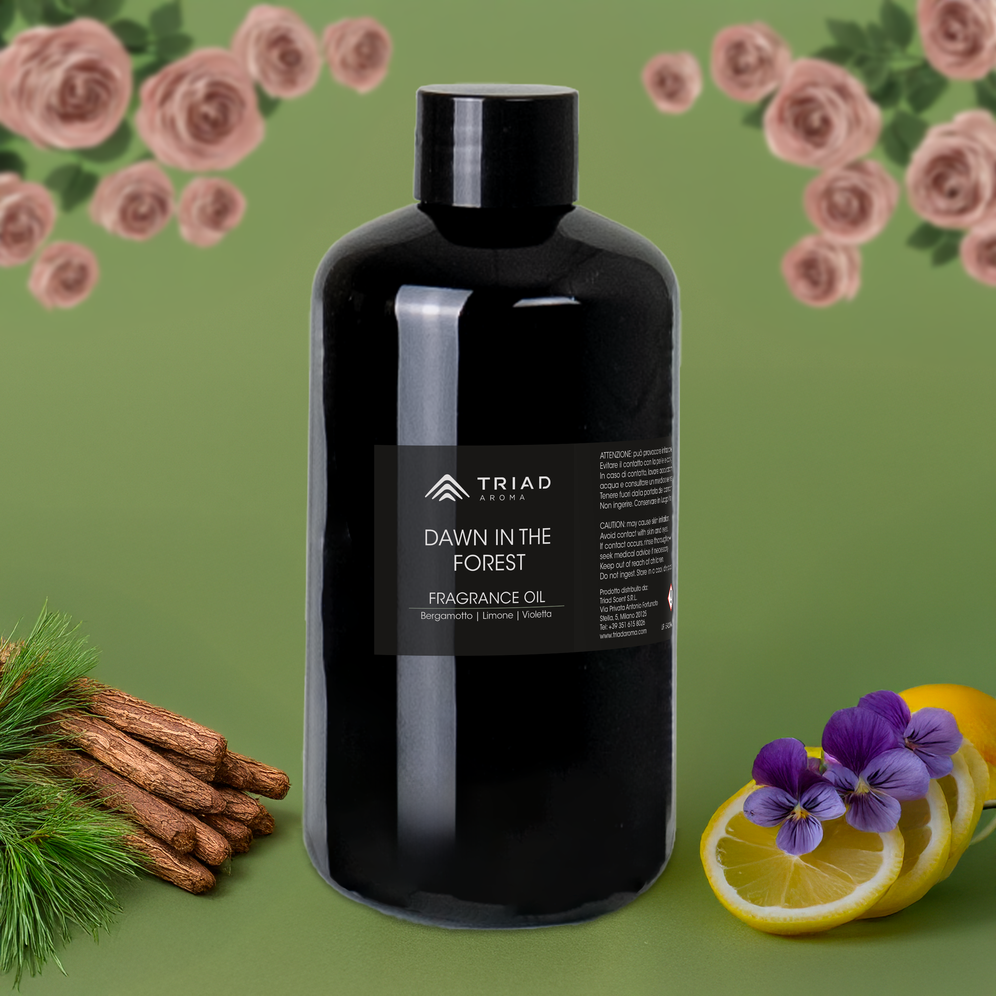  Triad Aroma Dawn In The Forest ricarica fragranza per ambienti 500ml con violetta, ambra diffusori elettrici per ambienti