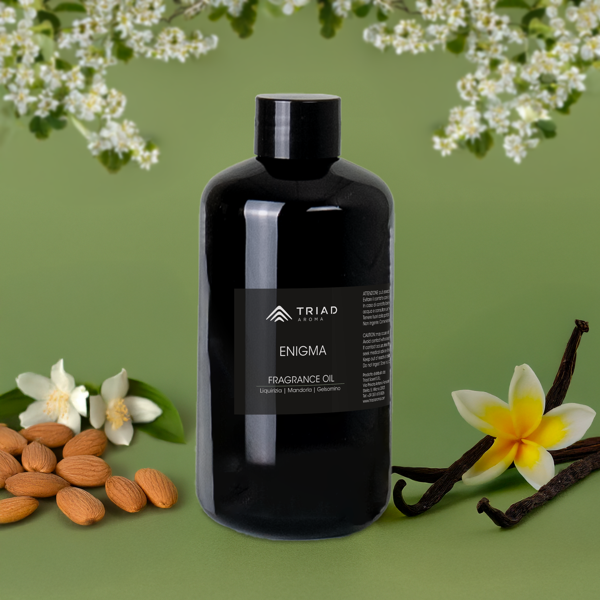 Triad Aroma Enigma ricarica fragranza per ambienti 250ml con mandorla, vaniglia diffusori elettrici per ambienti