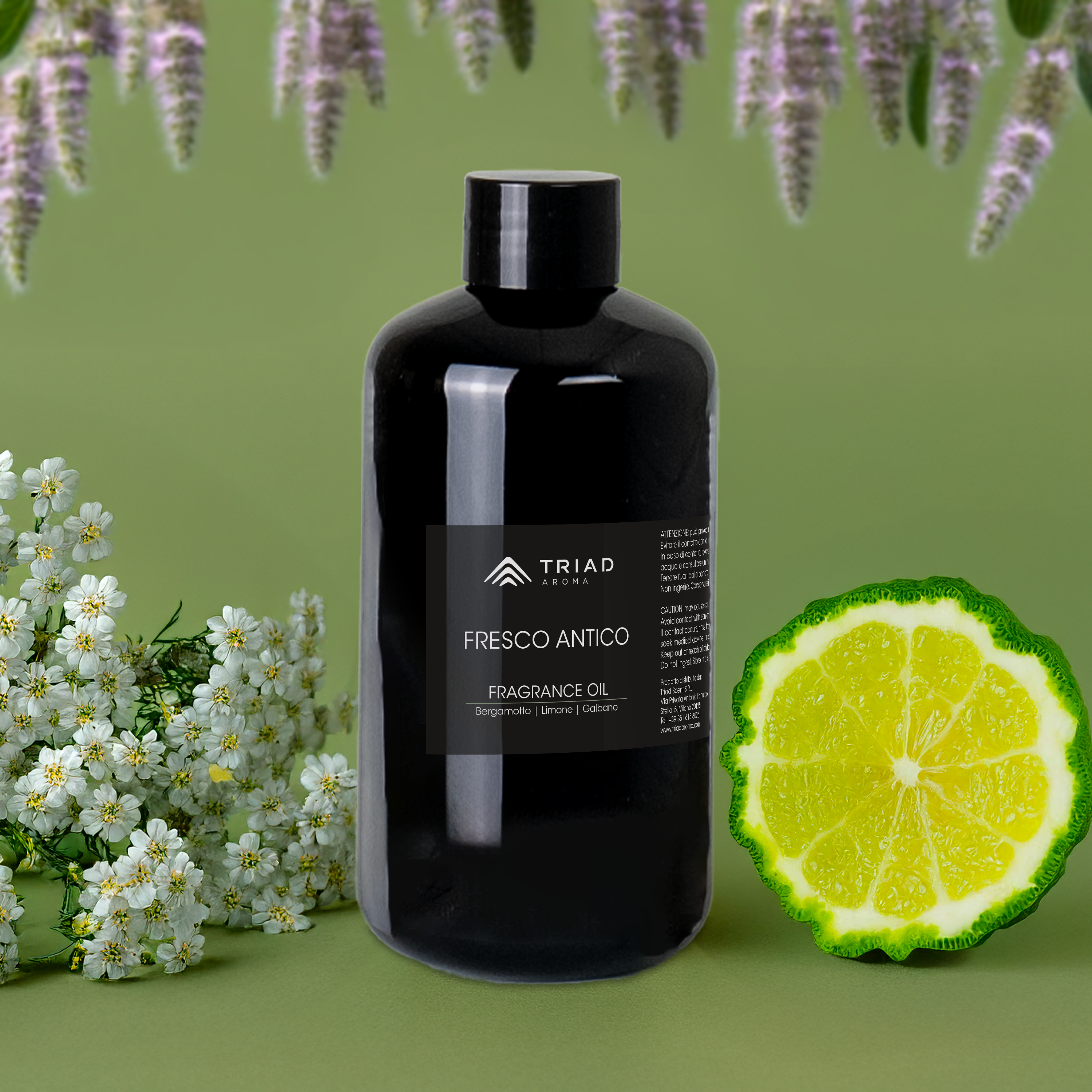 Triad Aroma Fresco Antico ricarica fragranza per ambienti 250ml con bergamotto, limone diffusori elettrici per ambienti