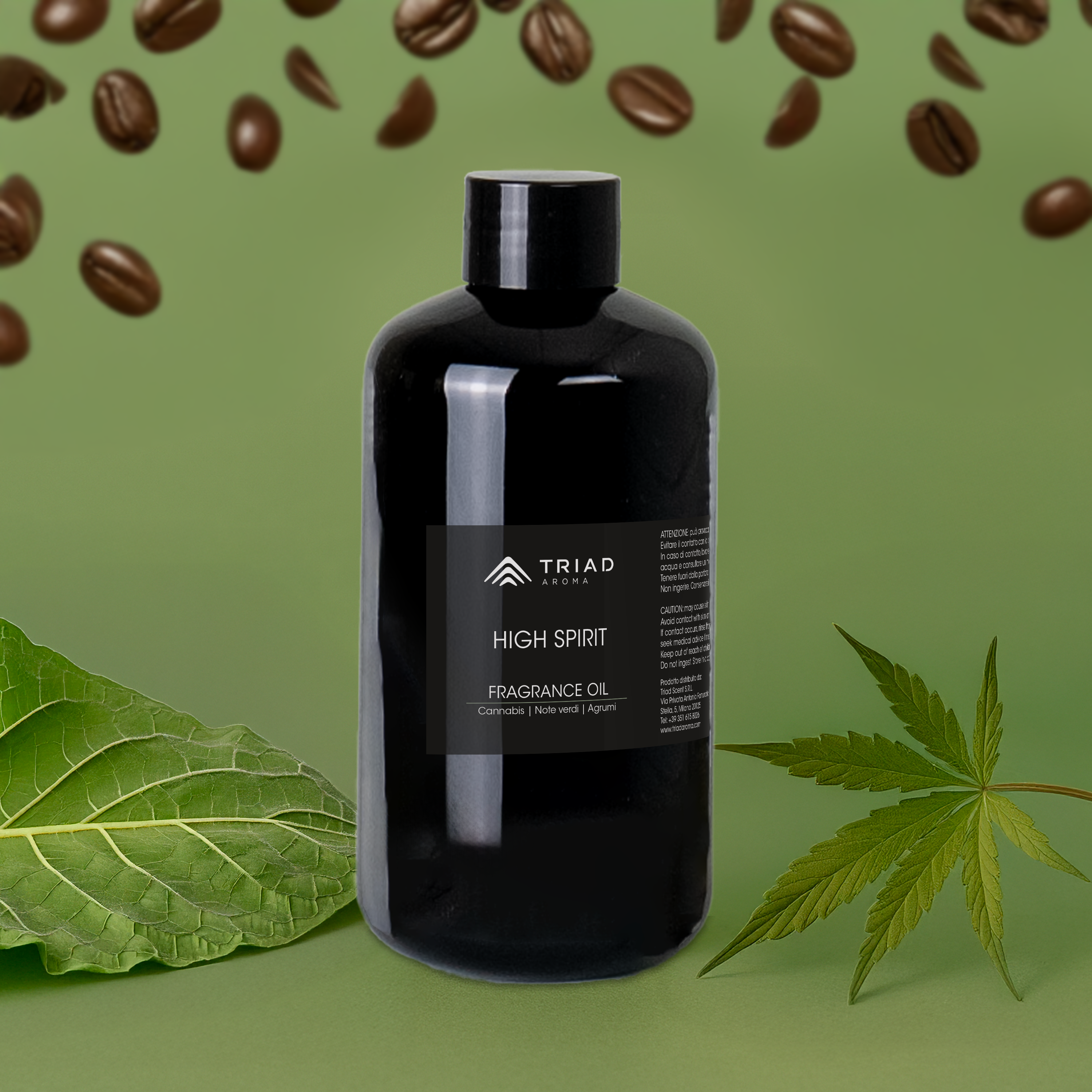 Triad Aroma High Spirit ricarica fragranza per ambienti 250ml con cannabis, sandalo diffusori elettrici per ambienti