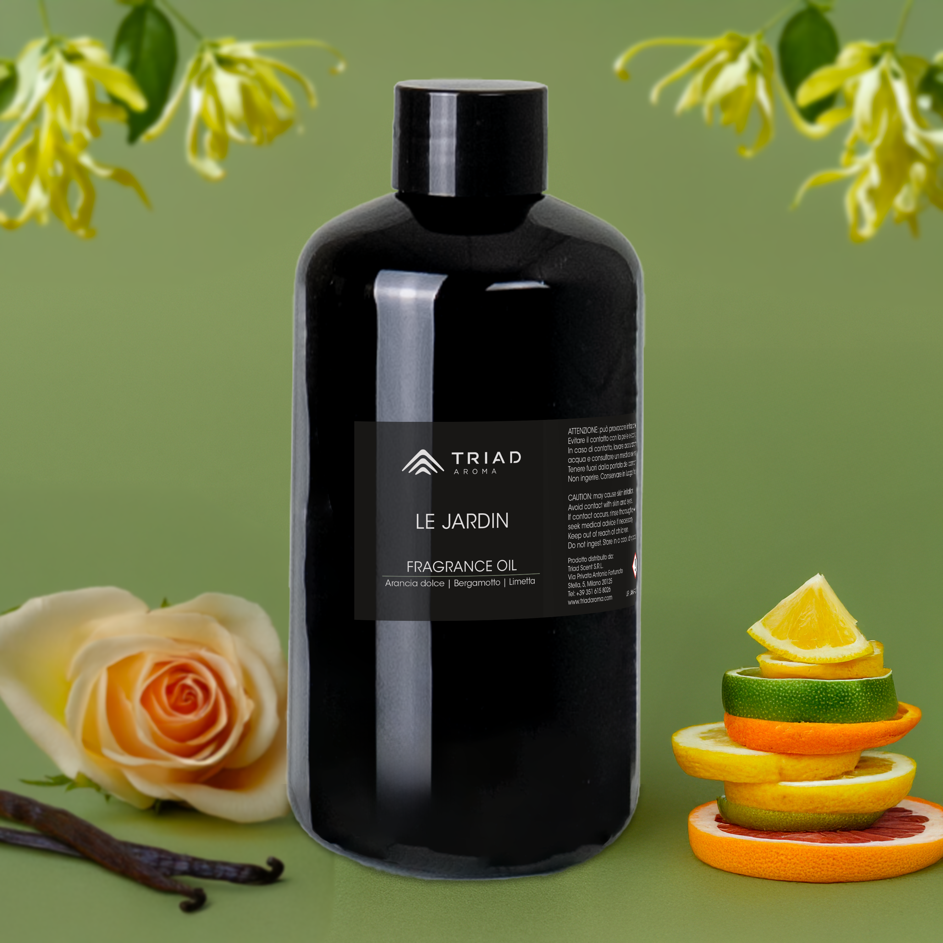Triad Aroma Le Jardin ricarica fragranza per ambienti 500ml con arancia dolce, lime diffusori elettrici per ambienti