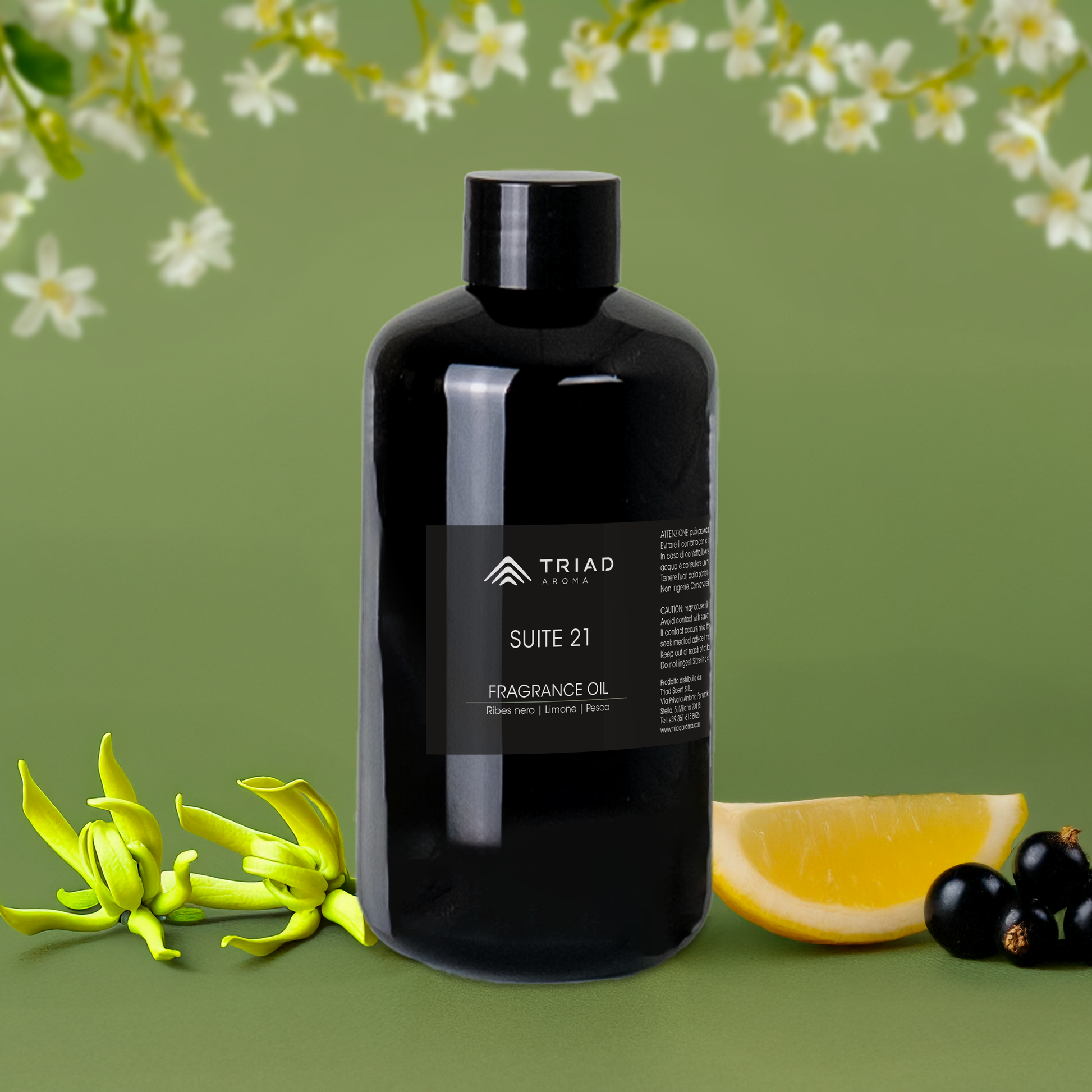 Triad Aroma Suite 21 ricarica fragranza per ambienti 250ml con ribes nero, limone, diffusori elettrici per ambienti