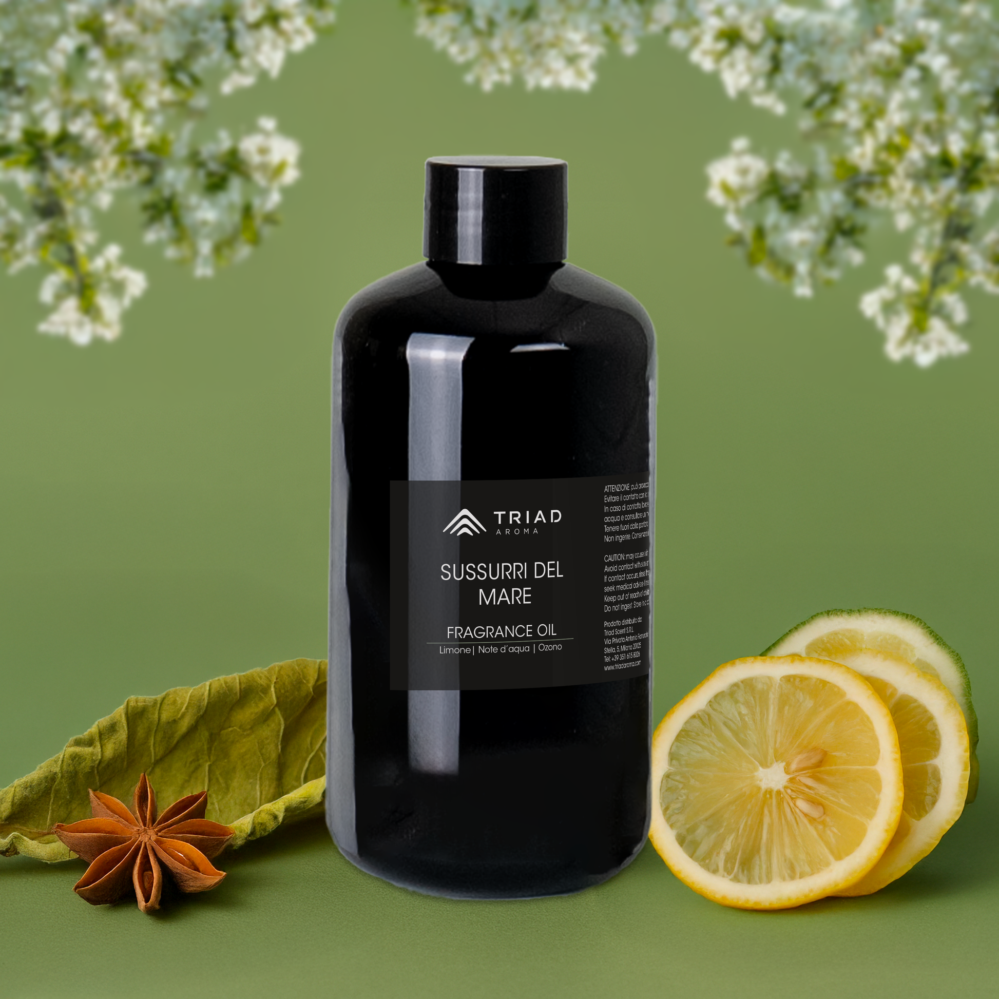 Triad Aroma Sussuri Del Mare ricarica fragranza per ambienti 250ml con limone, tobacco diffusori elettrici per ambienti