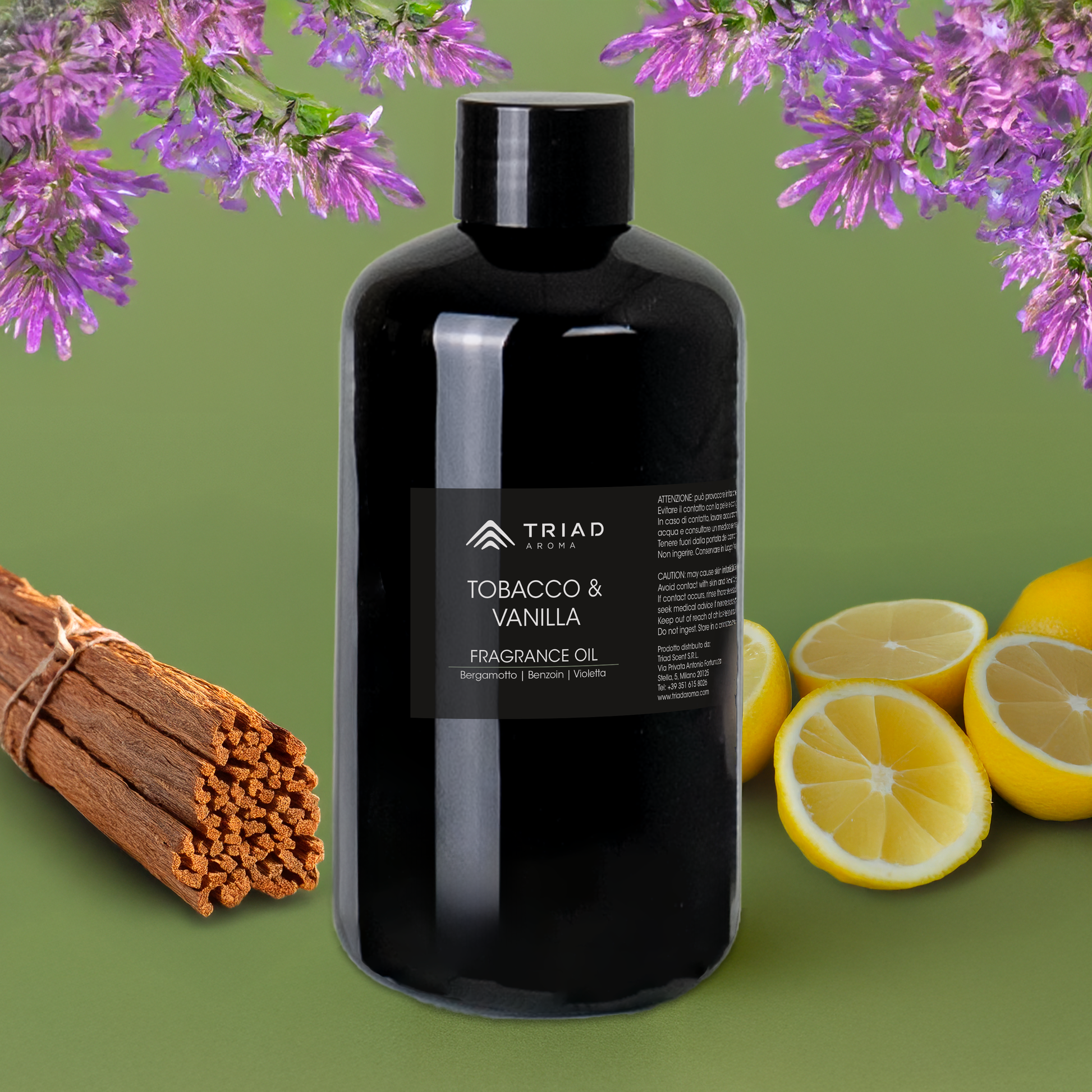 Triad Aroma Tobacco & Vanilla ricarica fragranza per ambienti 500ml con benzoin, vaniglia diffusori elettrici per ambienti