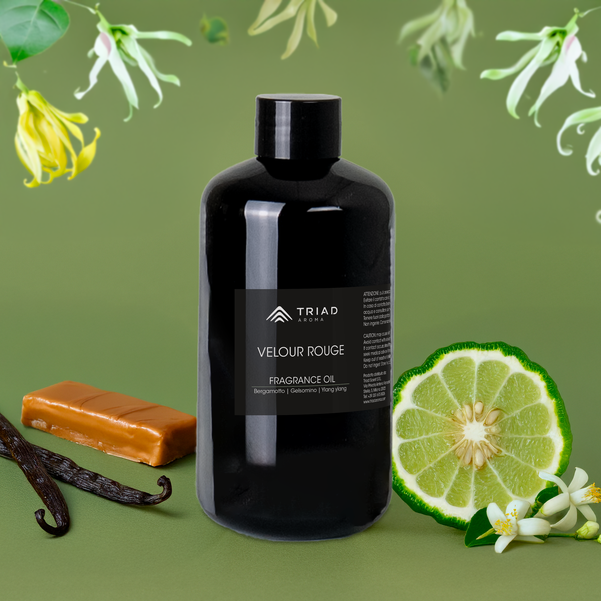 Triad Aroma Velour Rouge ricarica olio profumato 250ml con caramello, vaniglia diffusori elettrici per ambienti