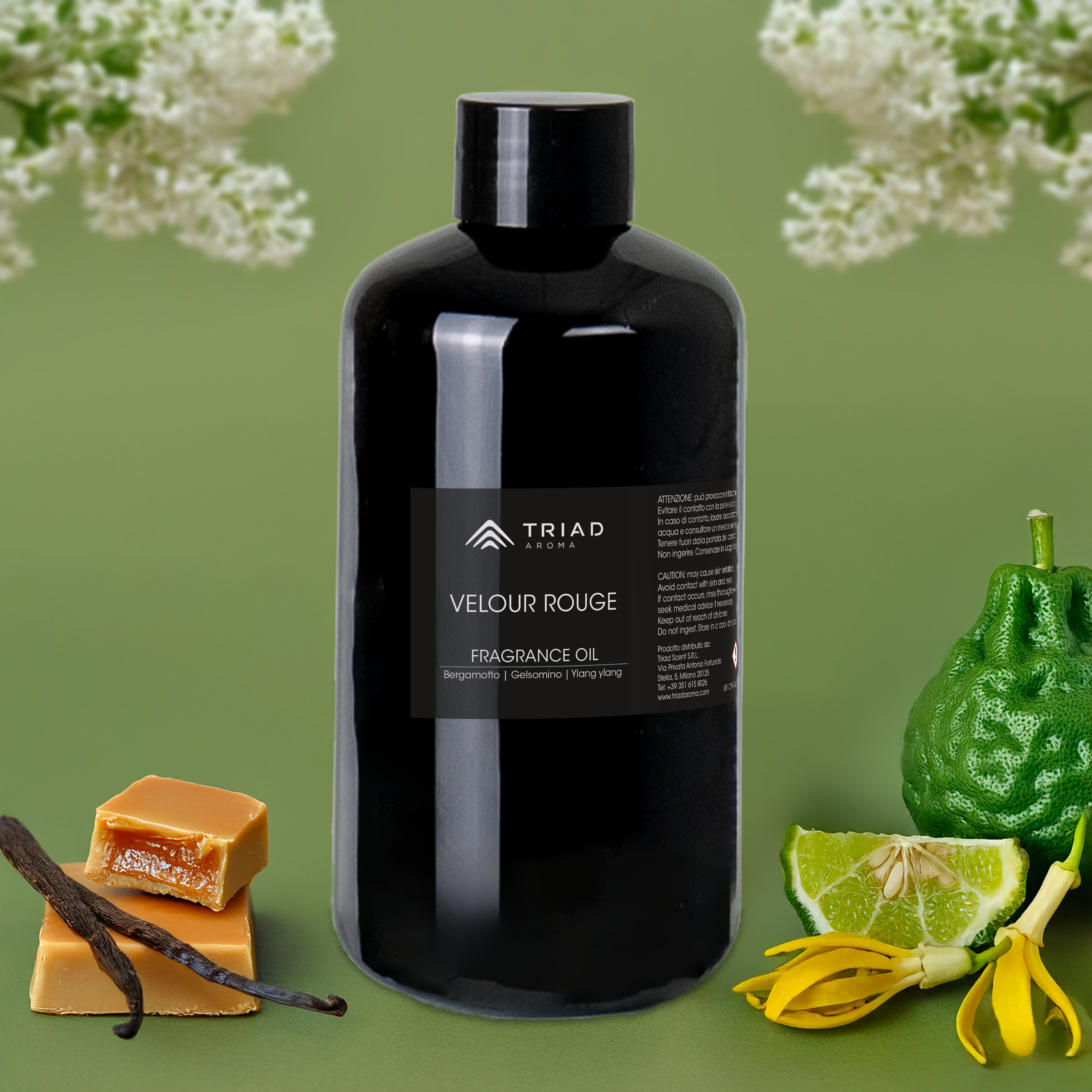 Triad Aroma Velour Rouge ricarica olio profumato 500ml con caramello, vaniglia diffusori elettrici per ambienti