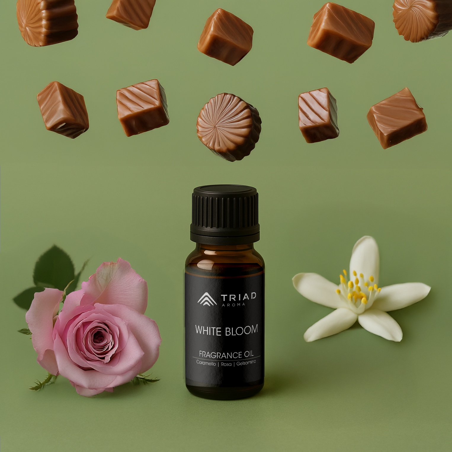 Triad Aroma White Bloom ricarica olio profumato 20ml con caramello latte oli profumati per diffusori elettrici per ambienti