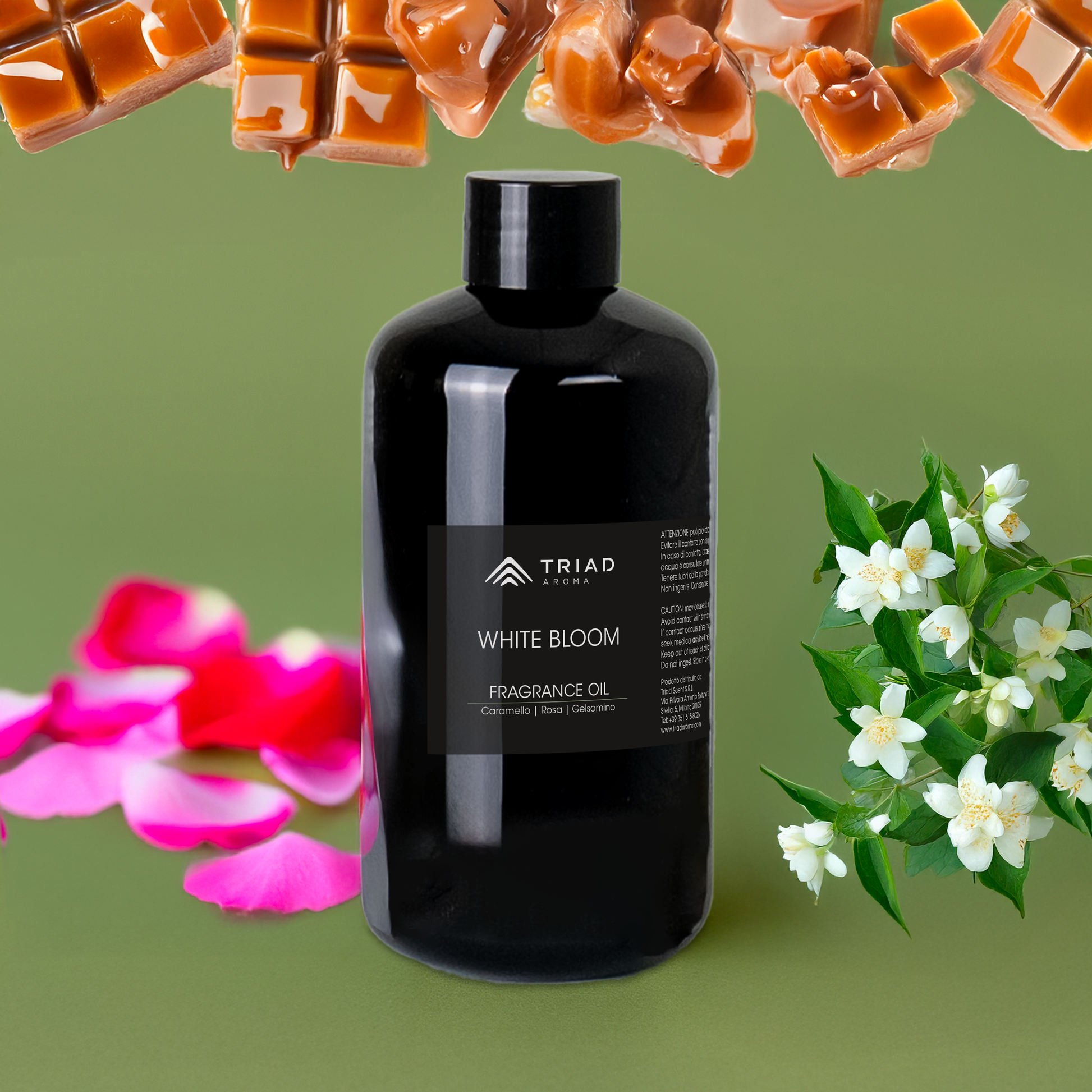 Triad Aroma White Bloom ricarica fragranza per ambienti 250ml con caramello, latte diffusori elettrici per ambienti