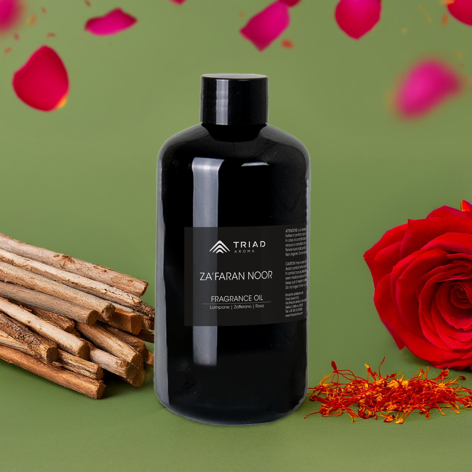  Triad Aroma Za'faran Noor ricarica fragranza per ambienti 250ml con zafferano, rosa diffusori elettrici per ambienti