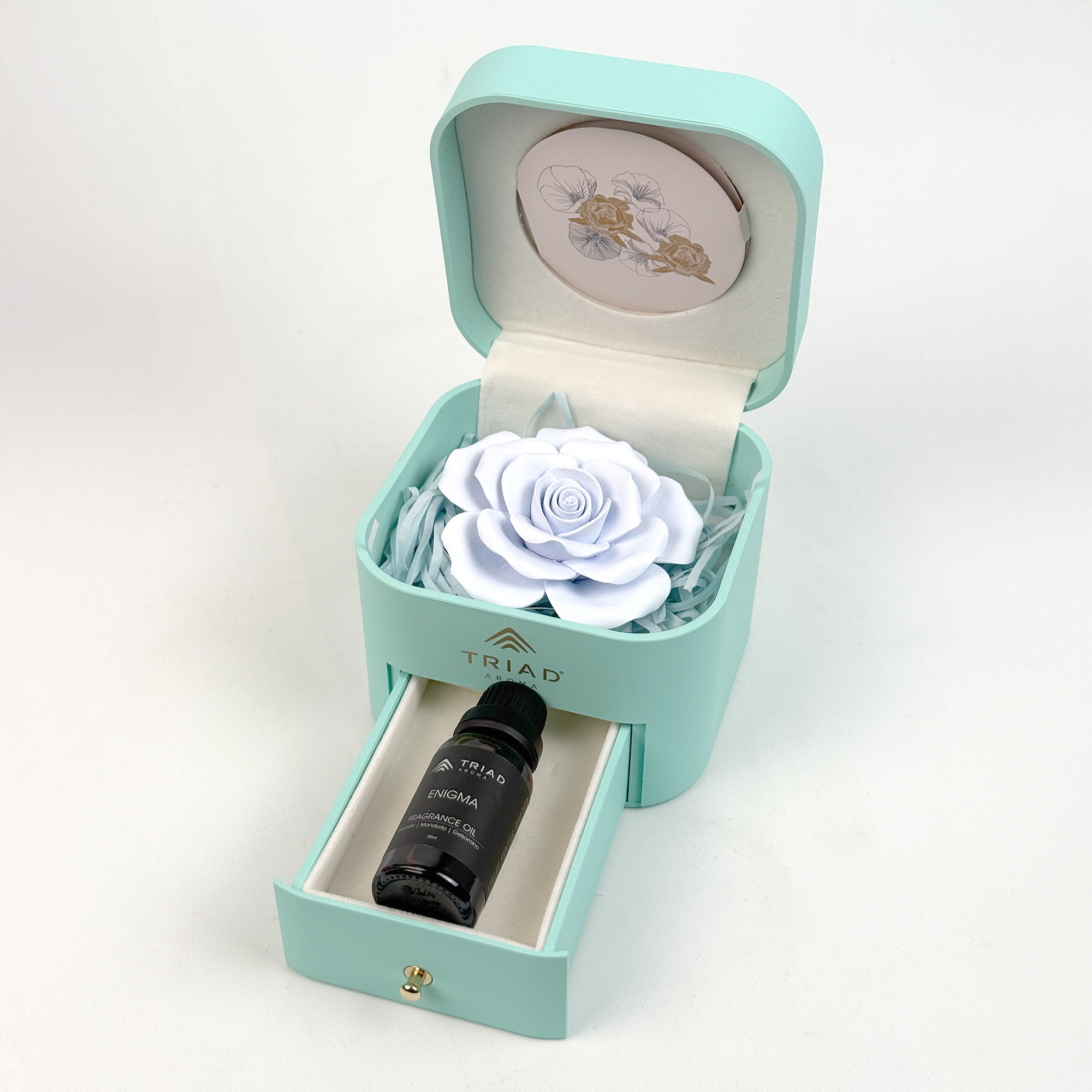 Triad Aroma Fiore Profumato in Scatola Piena Enigma Blu Idea Regalo
