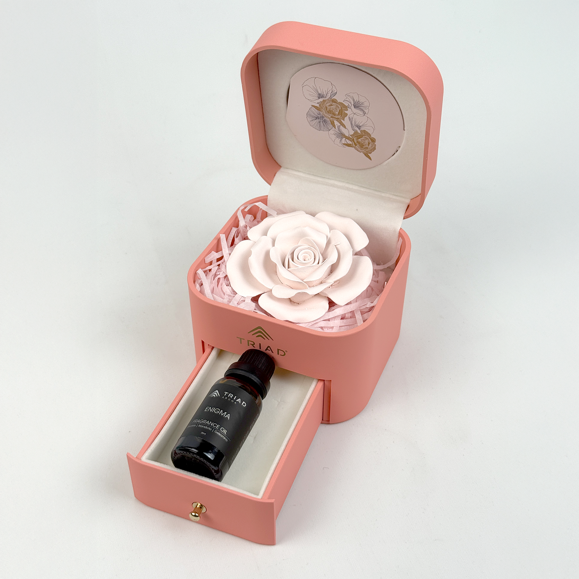 Triad Aroma Fiore Profumato in Scatola Piena Enigma Rosa Idea Regalo