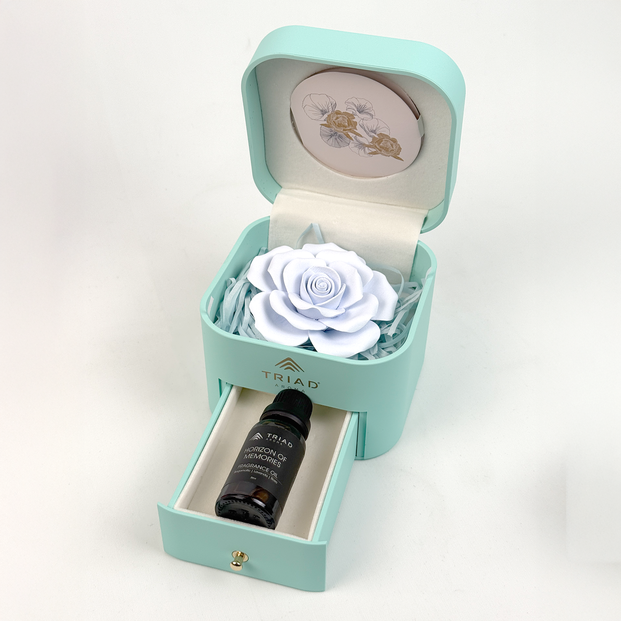 Triad Aroma Fiore Profumato in Scatola Piena Horizon of Memories Blu Idea Regalo