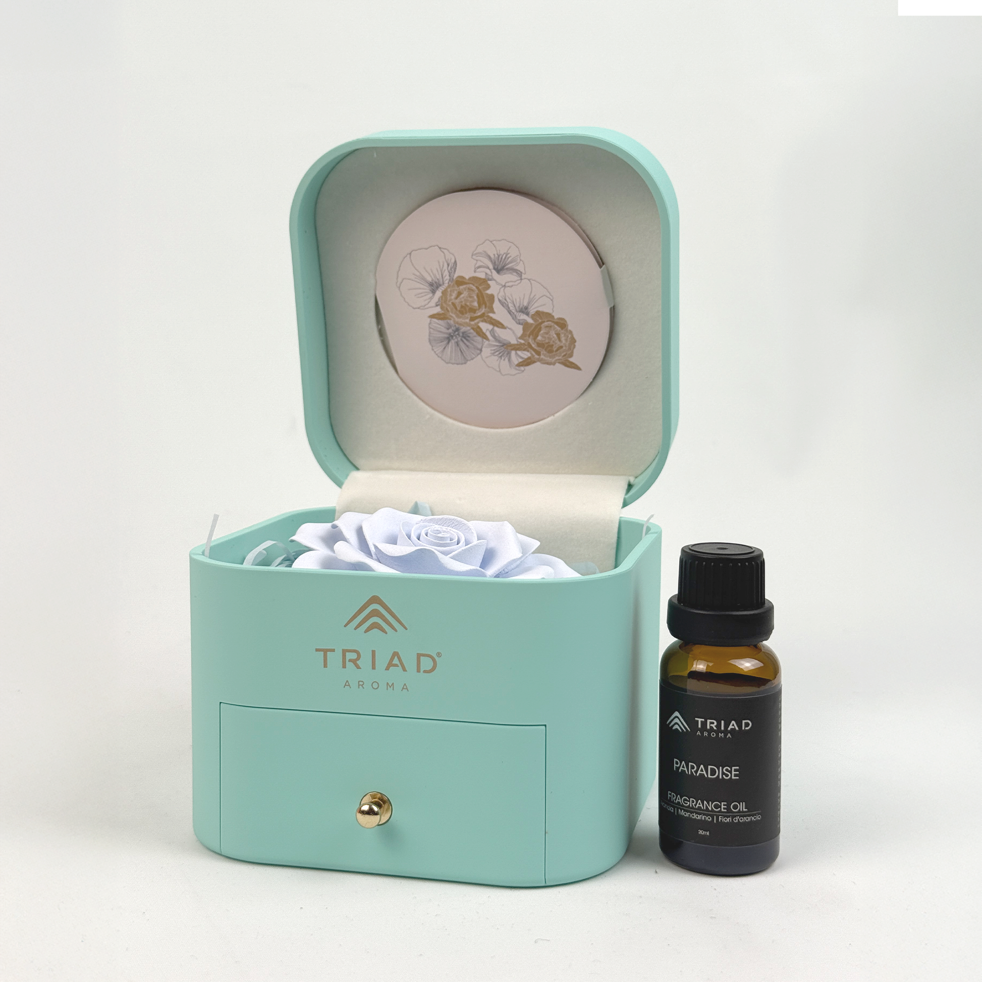 Triad Aroma Fiore Profumato in Scatola Aprire Paradise Blu Idea Regalo 1
