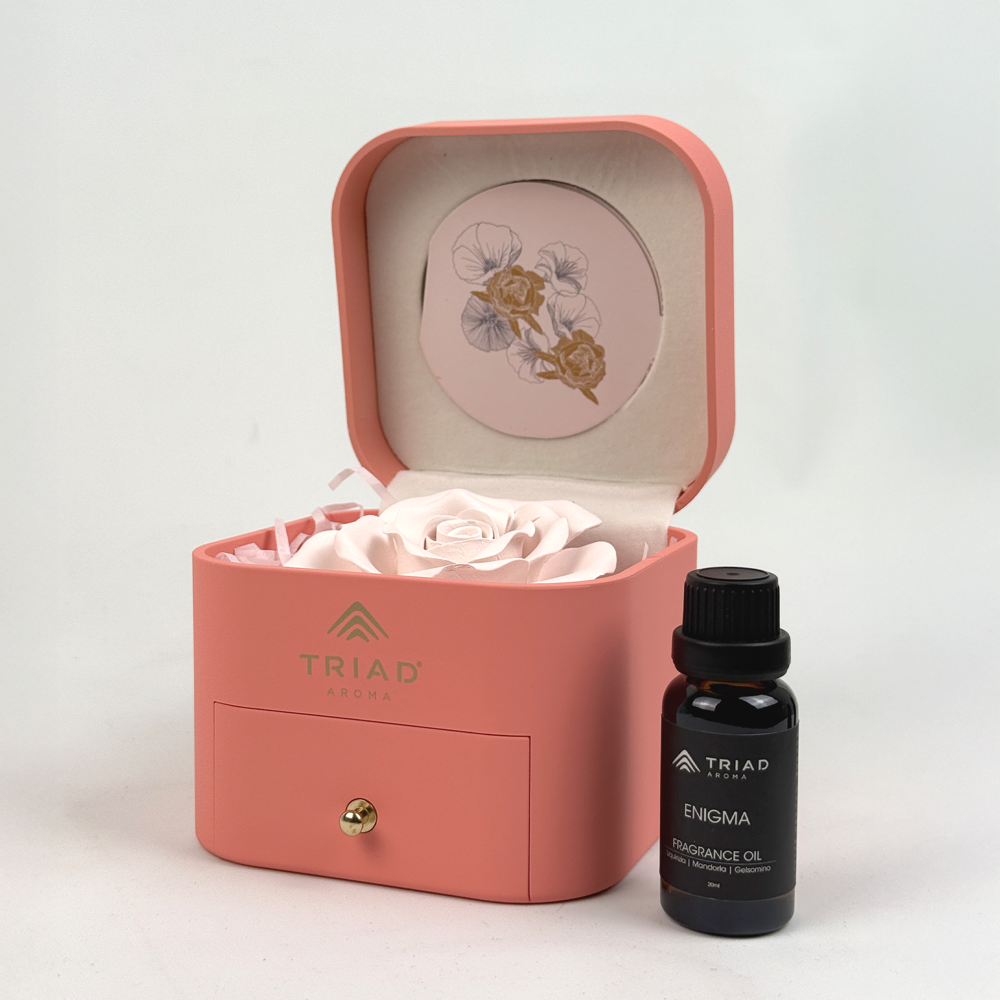 Triad Aroma Fiore Profumato in Scatola Aprire Enigma Rosa Idea Regalo 1