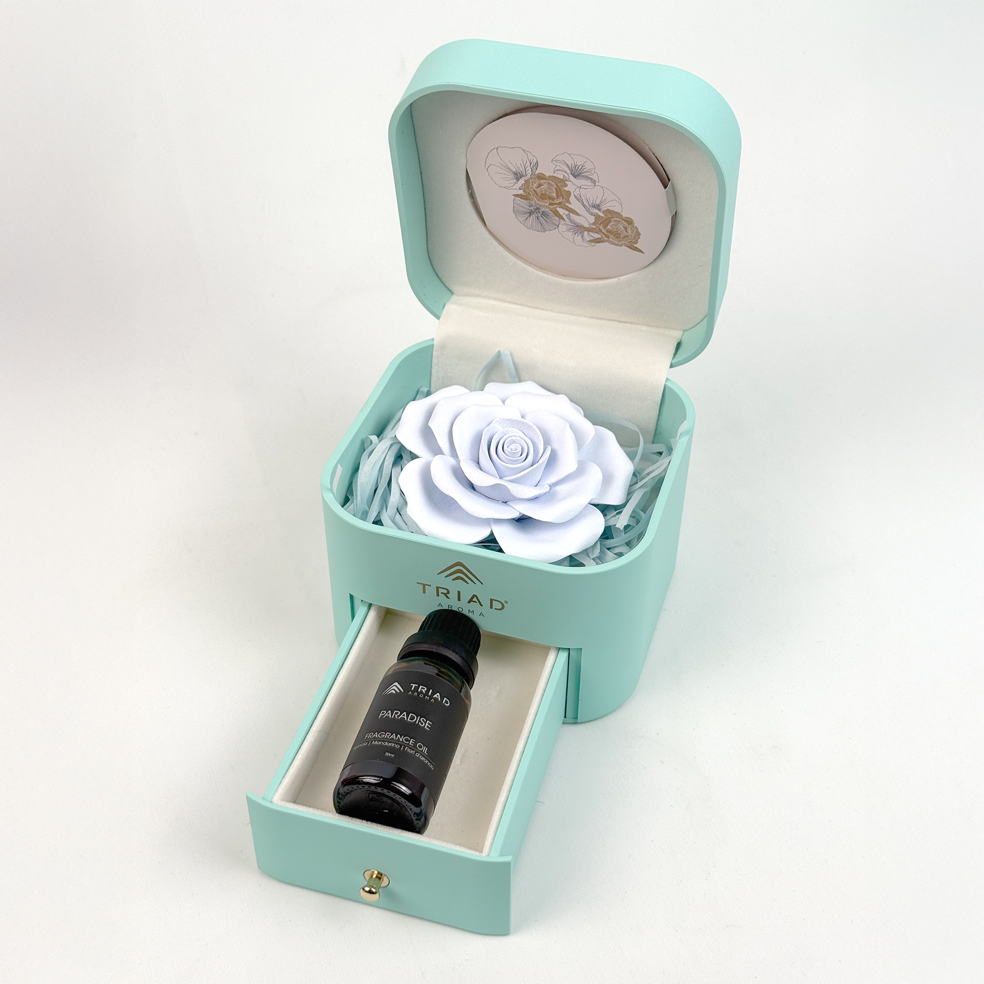 Triad Aroma Fiore Profumato in Scatola Piena Paradise Blu Idea Regalo